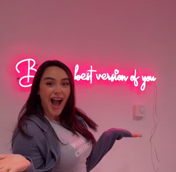 Be the best version of you Neon Sign - Neon Now with FREE Remote Contreo, Accessories and Woldwide Delivery.