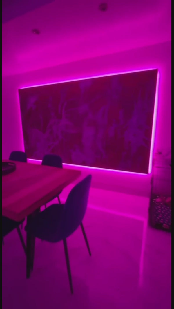 Vibrant pink “Gorgeous” LED neon sign glowing indoors — example of custom led neon signs for events, home décor and brand walls